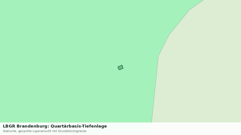 Statische Kartenansicht: LBGR Brandenburg: Quartärbasis-Tiefenlage