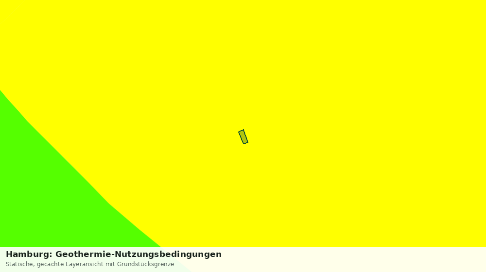 Statische Kartenansicht: Hamburg: Geothermie-Nutzungsbedingungen