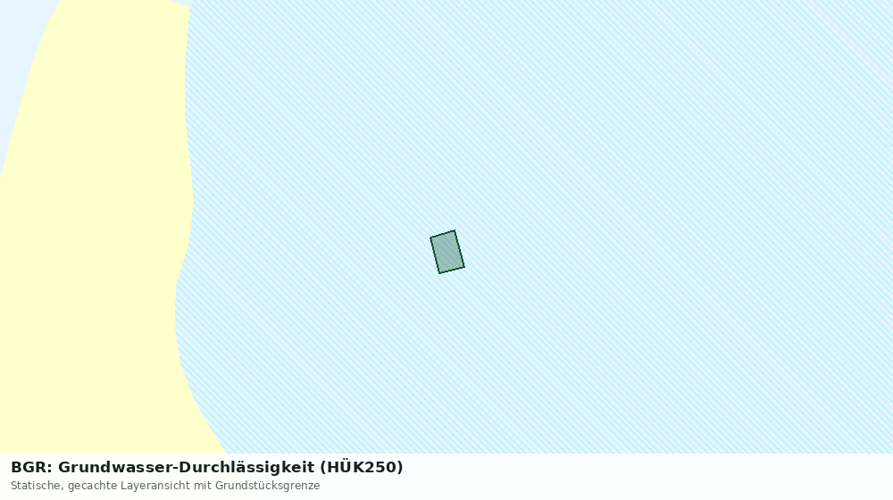 Statische Kartenansicht: BGR: Grundwasser-Durchlässigkeit (HÜK250)