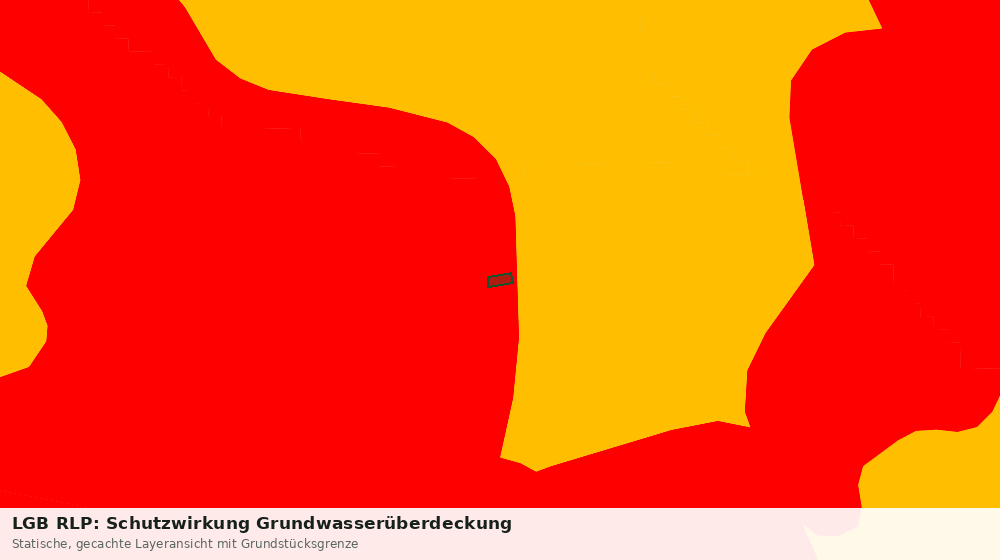 Statische Kartenansicht: LGB RLP: Schutzwirkung Grundwasserüberdeckung