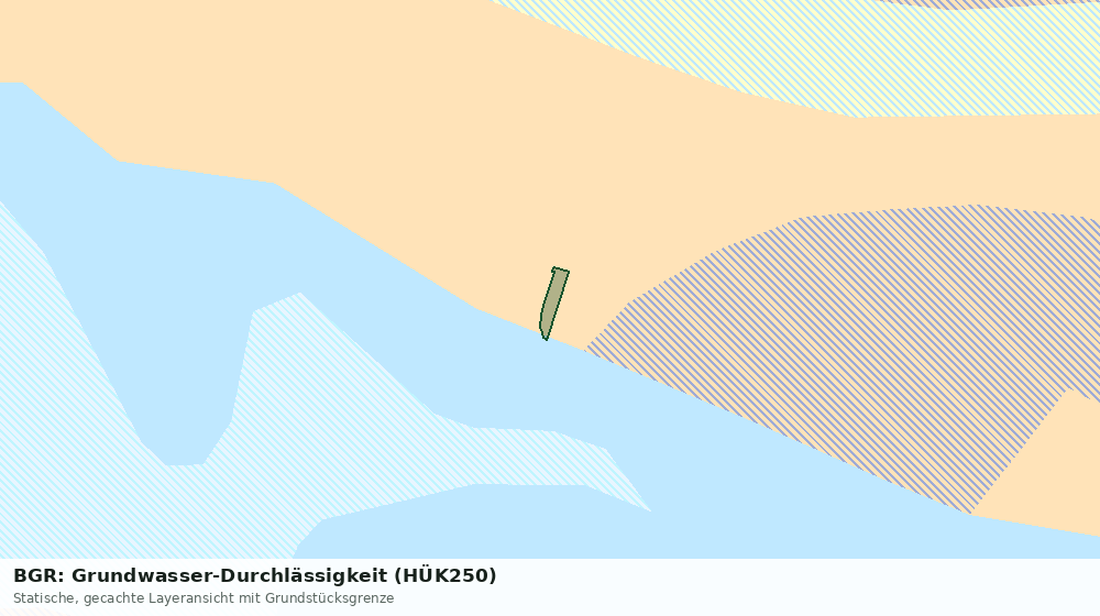 Statische Kartenansicht: BGR: Grundwasser-Durchlässigkeit (HÜK250)