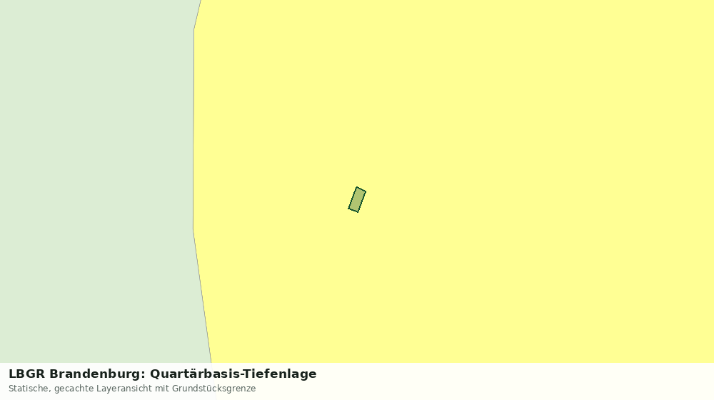 Statische Kartenansicht: LBGR Brandenburg: Quartärbasis-Tiefenlage