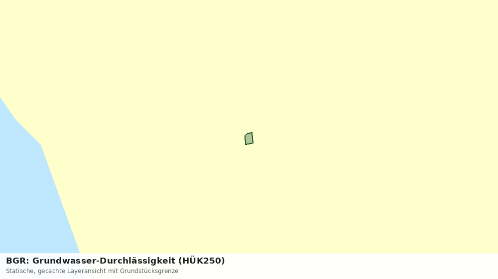 Statische Kartenansicht: BGR: Grundwasser-Durchlässigkeit (HÜK250)