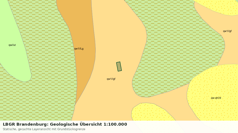 Statische Kartenansicht: LBGR Brandenburg: Geologische Übersicht 1:100.000