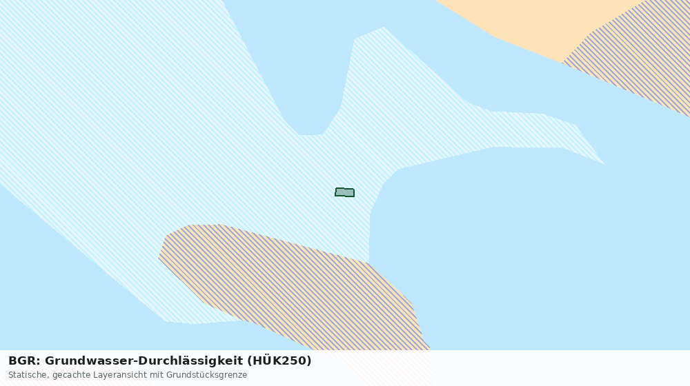 Statische Kartenansicht: BGR: Grundwasser-Durchlässigkeit (HÜK250)