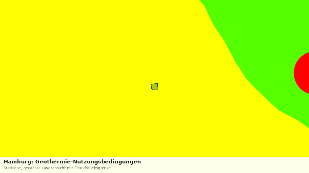 Statische Kartenansicht: Hamburg: Geothermie-Nutzungsbedingungen