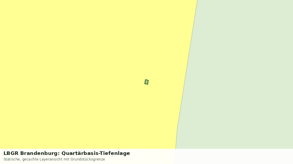 Statische Kartenansicht: LBGR Brandenburg: Quartärbasis-Tiefenlage