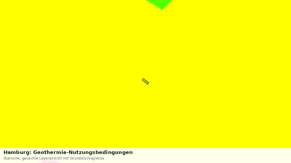 Statische Kartenansicht: Hamburg: Geothermie-Nutzungsbedingungen