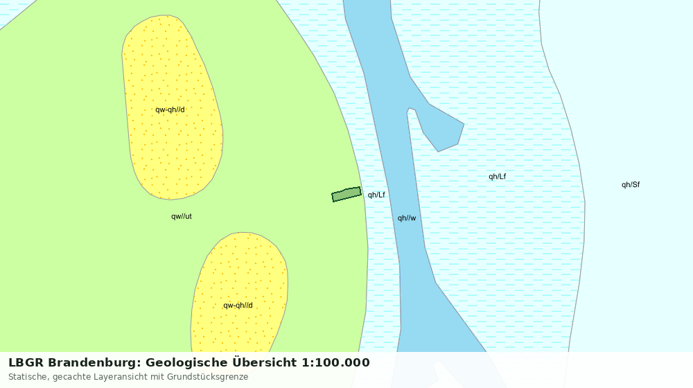 Statische Kartenansicht: LBGR Brandenburg: Geologische Übersicht 1:100.000