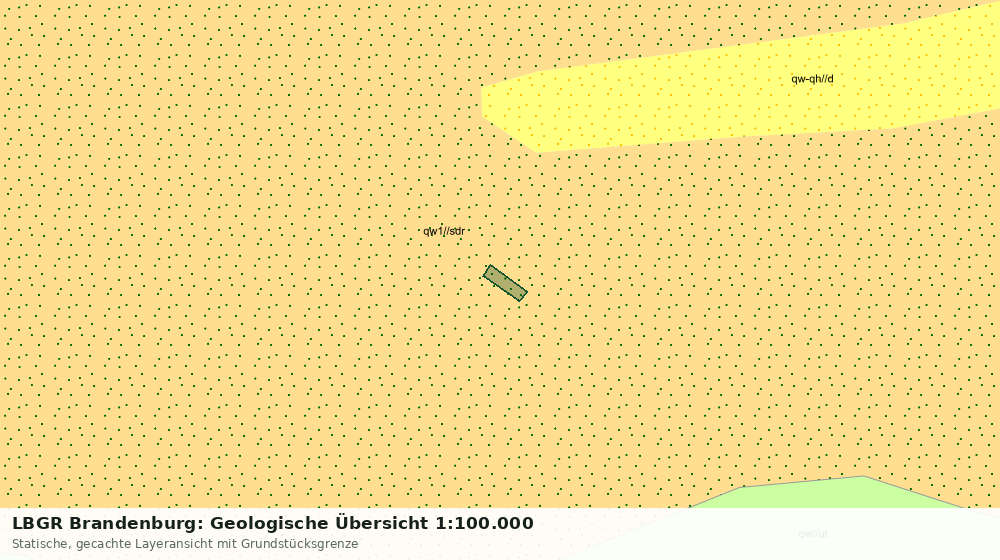 Statische Kartenansicht: LBGR Brandenburg: Geologische Übersicht 1:100.000