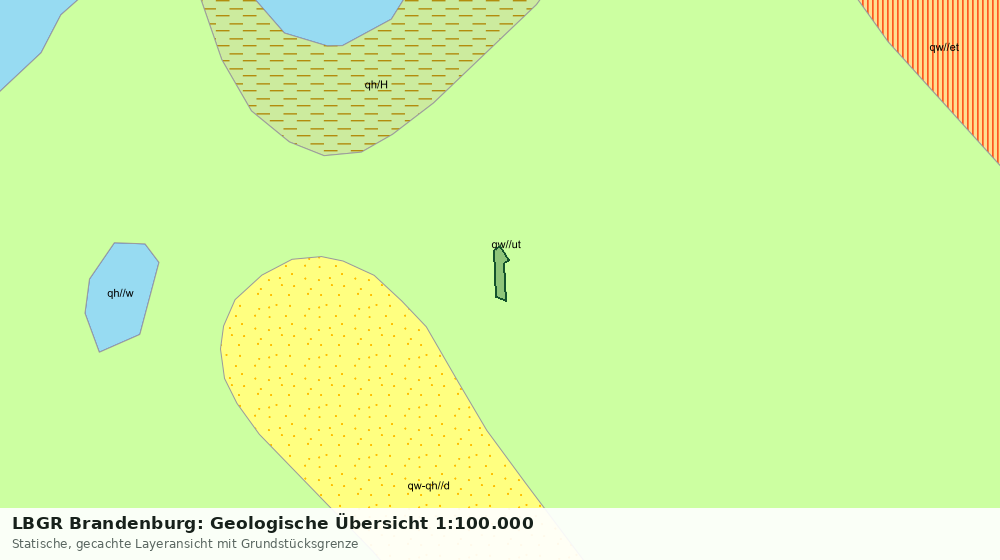 Statische Kartenansicht: LBGR Brandenburg: Geologische Übersicht 1:100.000