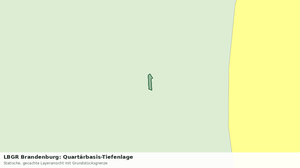 Statische Kartenansicht: LBGR Brandenburg: Quartärbasis-Tiefenlage