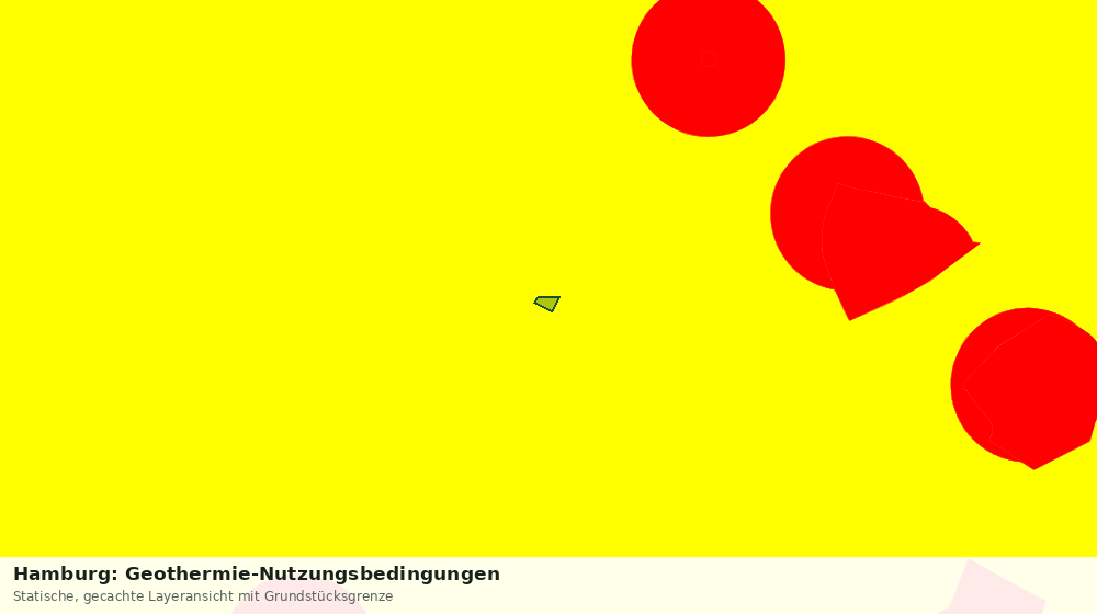 Statische Kartenansicht: Hamburg: Geothermie-Nutzungsbedingungen