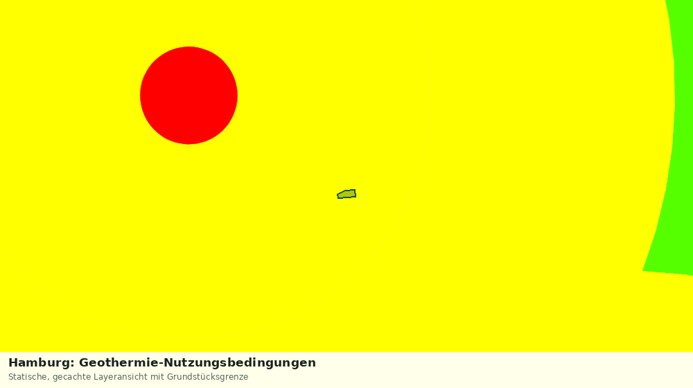 Statische Kartenansicht: Hamburg: Geothermie-Nutzungsbedingungen