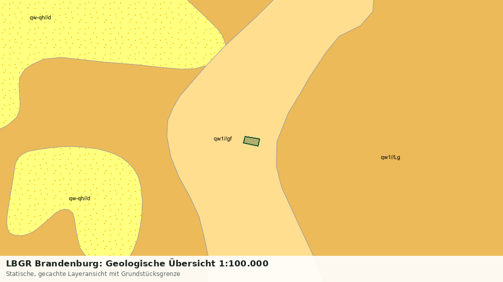 Statische Kartenansicht: LBGR Brandenburg: Geologische Übersicht 1:100.000