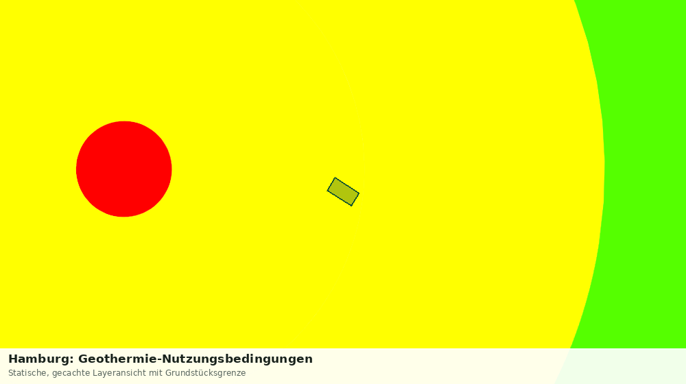 Statische Kartenansicht: Hamburg: Geothermie-Nutzungsbedingungen
