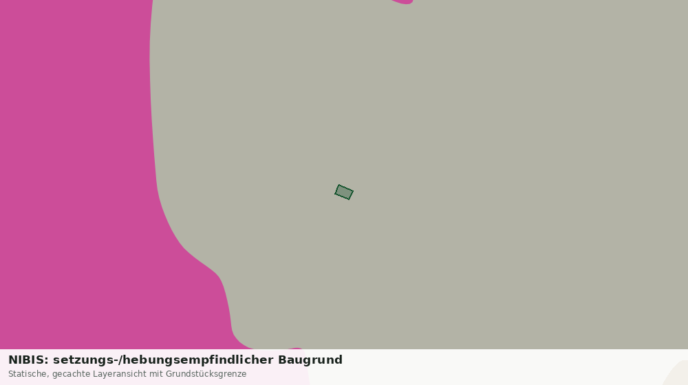 Statische Kartenansicht: NIBIS: setzungs-/hebungsempfindlicher Baugrund