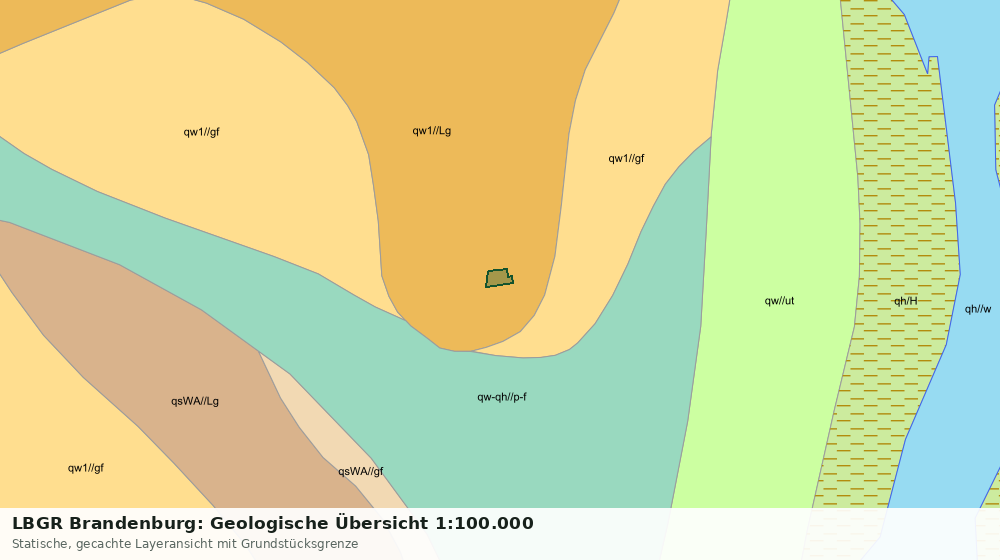 Statische Kartenansicht: LBGR Brandenburg: Geologische Übersicht 1:100.000