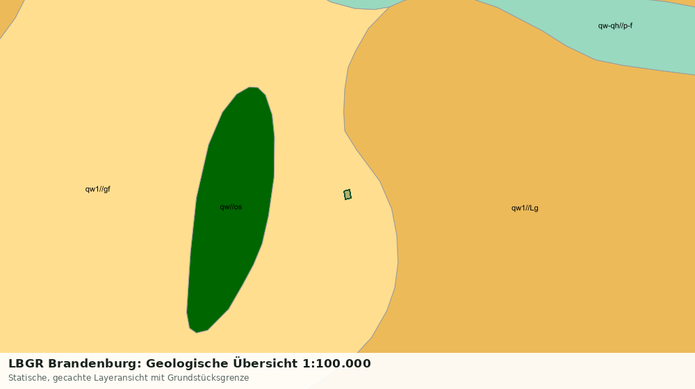 Statische Kartenansicht: LBGR Brandenburg: Geologische Übersicht 1:100.000