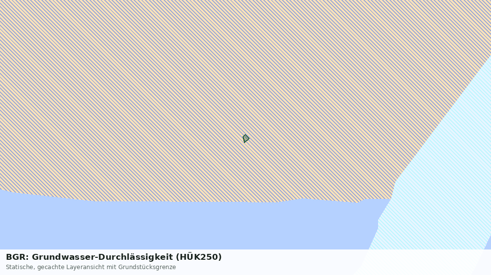 Statische Kartenansicht: BGR: Grundwasser-Durchlässigkeit (HÜK250)