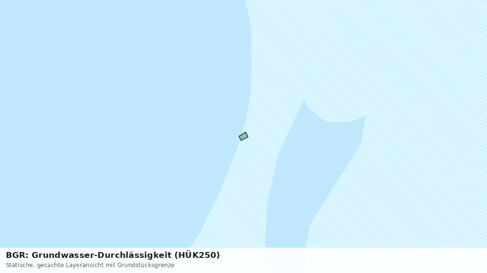 Statische Kartenansicht: BGR: Grundwasser-Durchlässigkeit (HÜK250)
