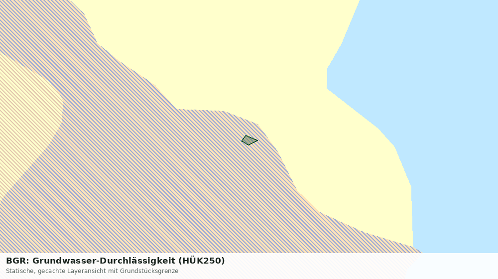 Statische Kartenansicht: BGR: Grundwasser-Durchlässigkeit (HÜK250)