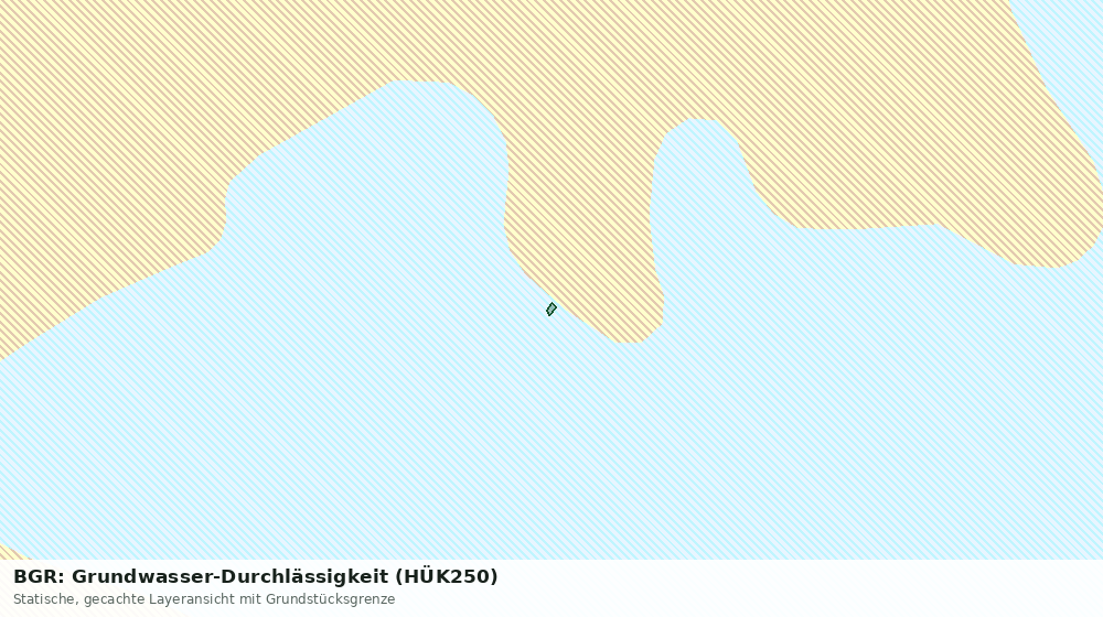 Statische Kartenansicht: BGR: Grundwasser-Durchlässigkeit (HÜK250)