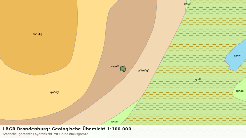 Statische Kartenansicht: LBGR Brandenburg: Geologische Übersicht 1:100.000