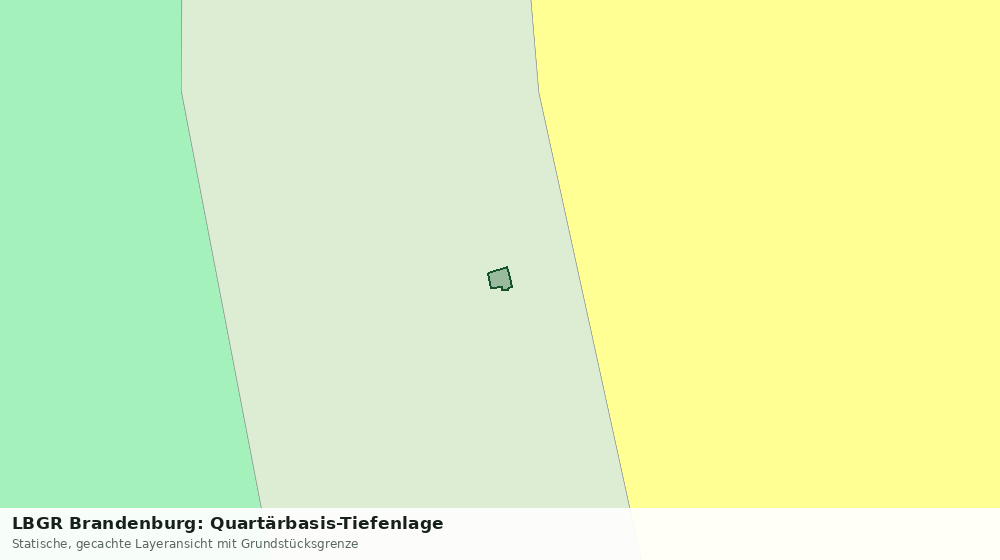 Statische Kartenansicht: LBGR Brandenburg: Quartärbasis-Tiefenlage