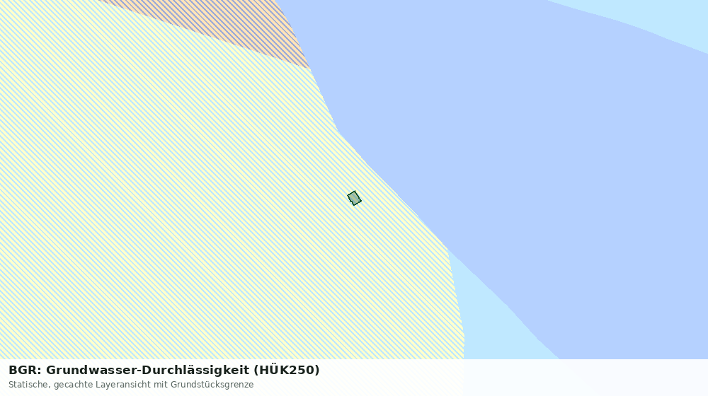 Statische Kartenansicht: BGR: Grundwasser-Durchlässigkeit (HÜK250)