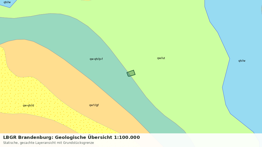 Statische Kartenansicht: LBGR Brandenburg: Geologische Übersicht 1:100.000