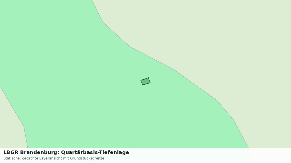 Statische Kartenansicht: LBGR Brandenburg: Quartärbasis-Tiefenlage