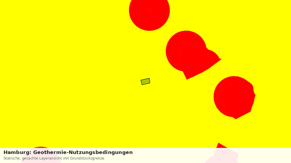 Statische Kartenansicht: Hamburg: Geothermie-Nutzungsbedingungen