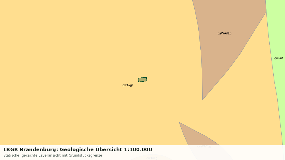 Statische Kartenansicht: LBGR Brandenburg: Geologische Übersicht 1:100.000