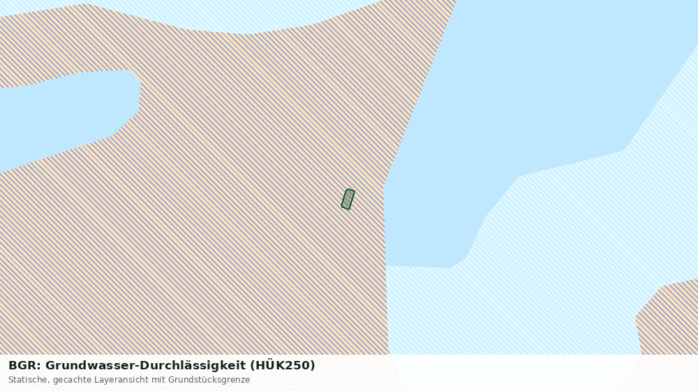 Statische Kartenansicht: BGR: Grundwasser-Durchlässigkeit (HÜK250)