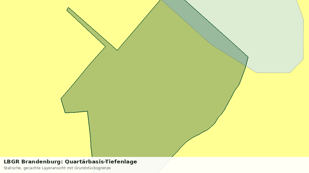 Statische Kartenansicht: LBGR Brandenburg: Quartärbasis-Tiefenlage