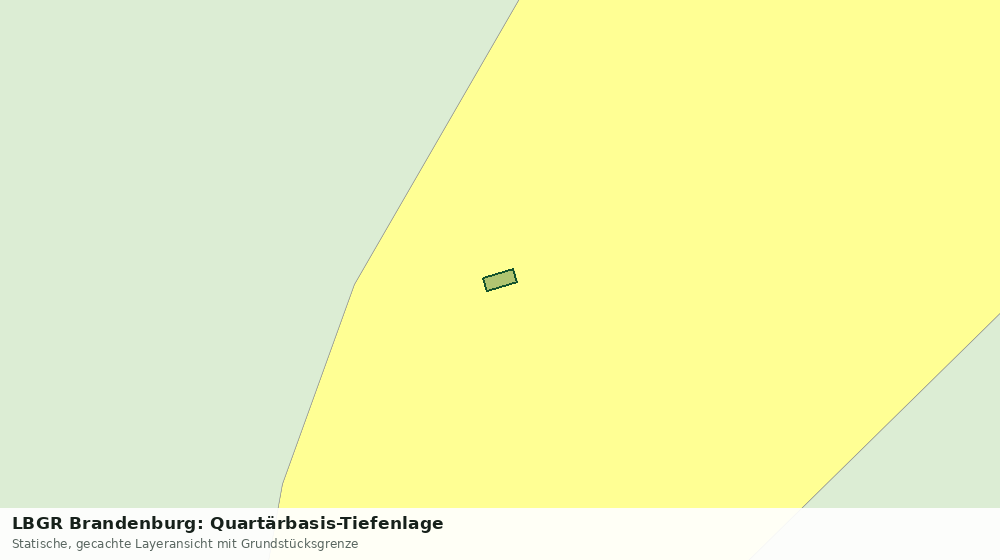 Statische Kartenansicht: LBGR Brandenburg: Quartärbasis-Tiefenlage