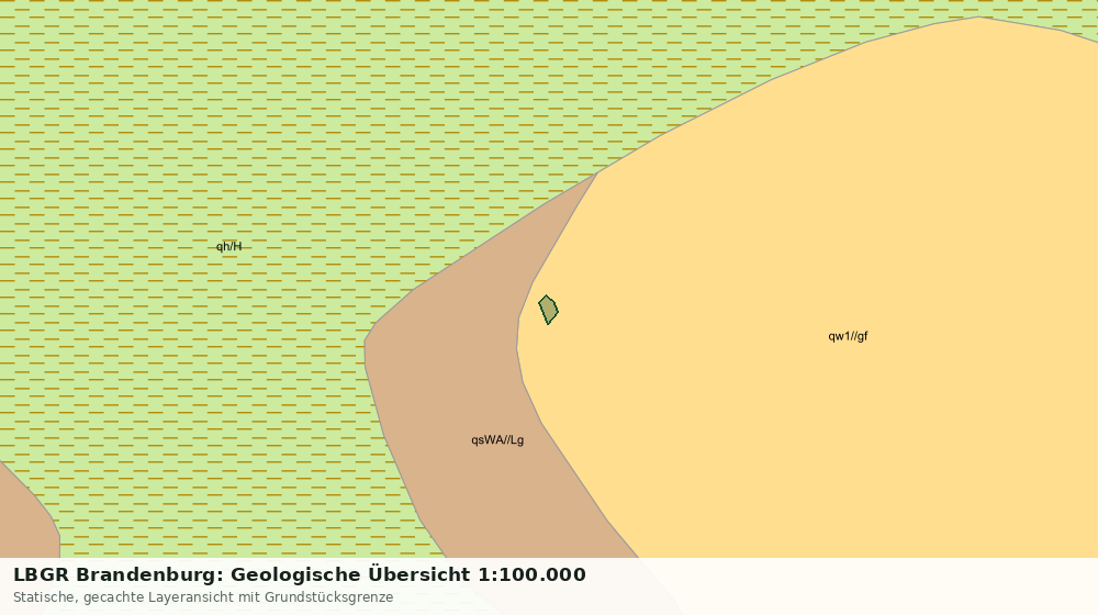 Statische Kartenansicht: LBGR Brandenburg: Geologische Übersicht 1:100.000