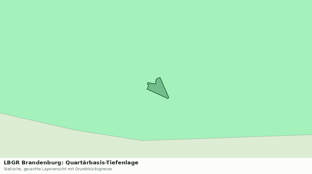 Statische Kartenansicht: LBGR Brandenburg: Quartärbasis-Tiefenlage