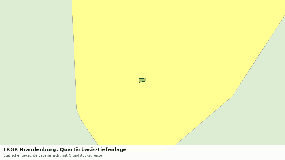 Statische Kartenansicht: LBGR Brandenburg: Quartärbasis-Tiefenlage