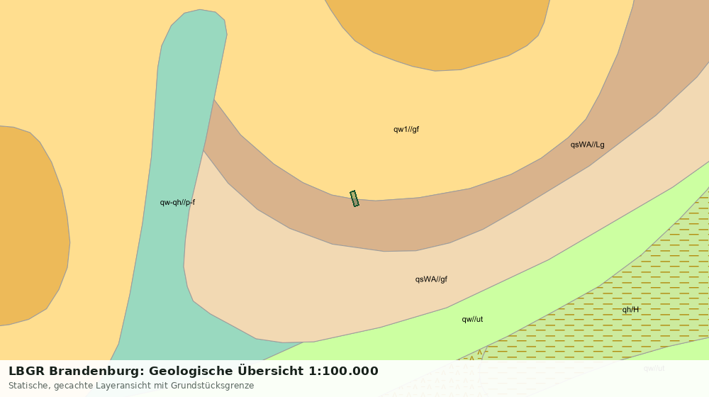 Statische Kartenansicht: LBGR Brandenburg: Geologische Übersicht 1:100.000