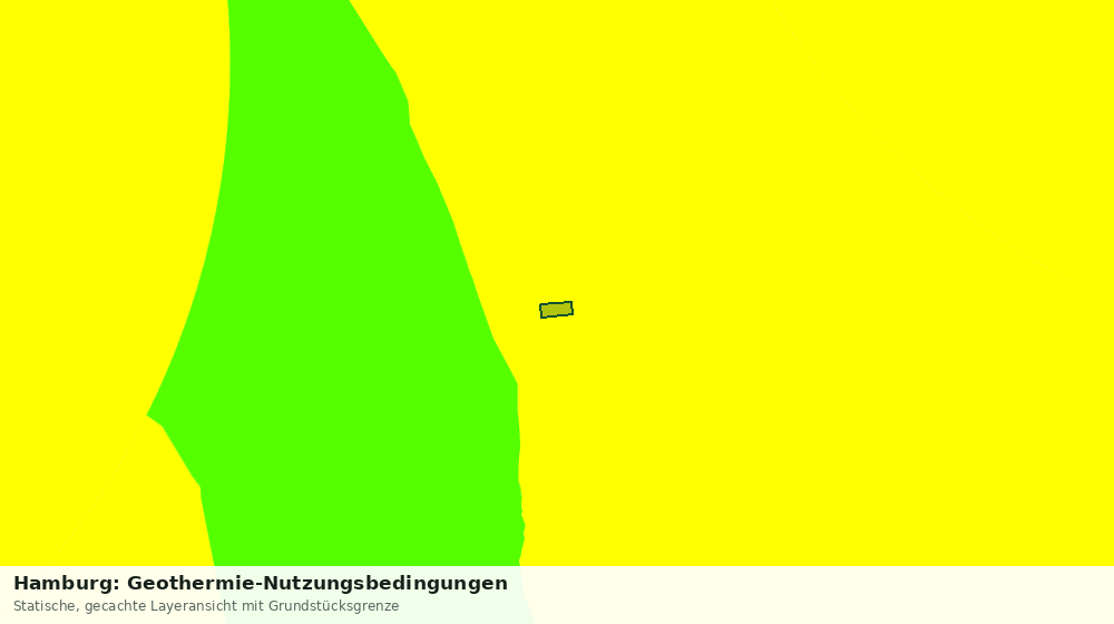 Statische Kartenansicht: Hamburg: Geothermie-Nutzungsbedingungen