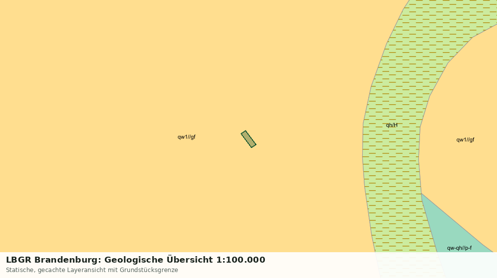 Statische Kartenansicht: LBGR Brandenburg: Geologische Übersicht 1:100.000
