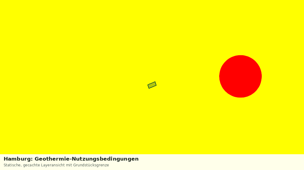Statische Kartenansicht: Hamburg: Geothermie-Nutzungsbedingungen