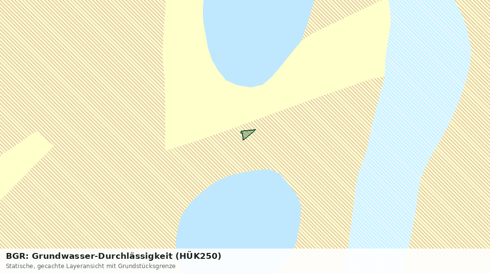 Statische Kartenansicht: BGR: Grundwasser-Durchlässigkeit (HÜK250)