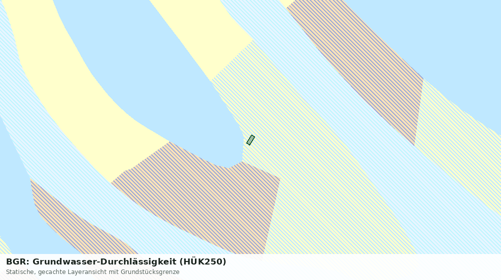 Statische Kartenansicht: BGR: Grundwasser-Durchlässigkeit (HÜK250)