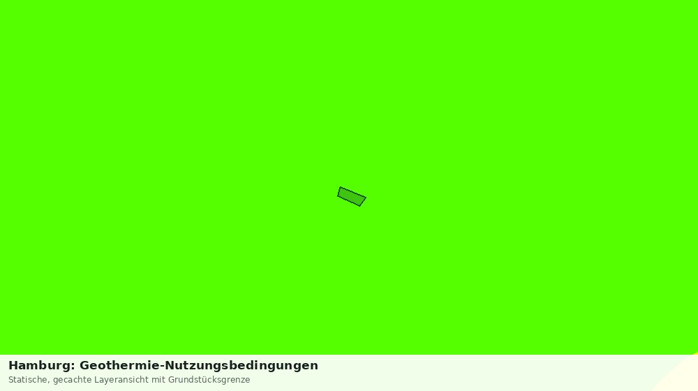 Statische Kartenansicht: Hamburg: Geothermie-Nutzungsbedingungen