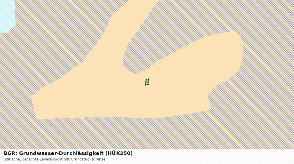 Statische Kartenansicht: BGR: Grundwasser-Durchlässigkeit (HÜK250)