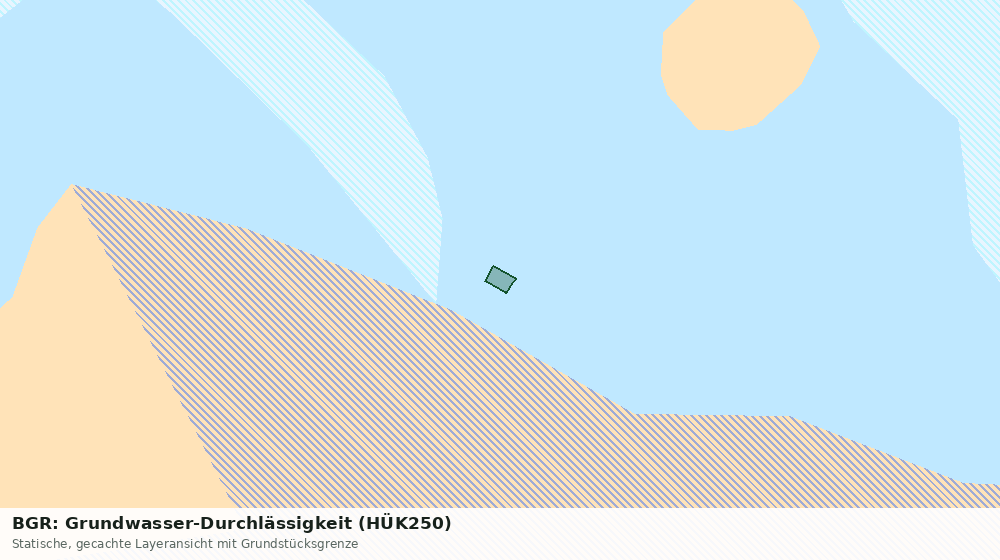 Statische Kartenansicht: BGR: Grundwasser-Durchlässigkeit (HÜK250)