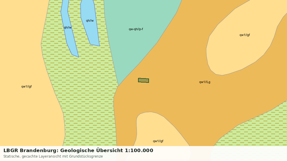 Statische Kartenansicht: LBGR Brandenburg: Geologische Übersicht 1:100.000